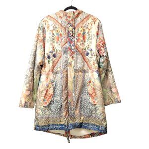 Johnny Was Thai Anorak Hooded Jacket Size XL Multicolor